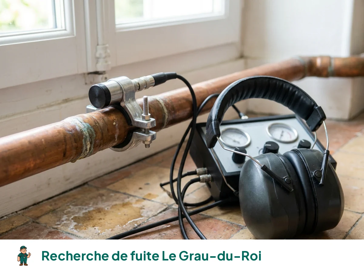 Recherche de fuite à Le Grau-du-Roi