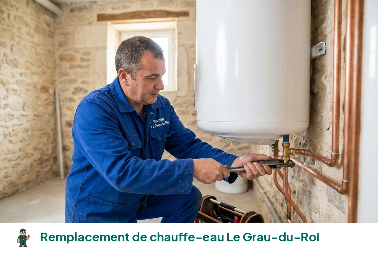 Remplacement de chauffe-eau à Le Grau-du-Roi