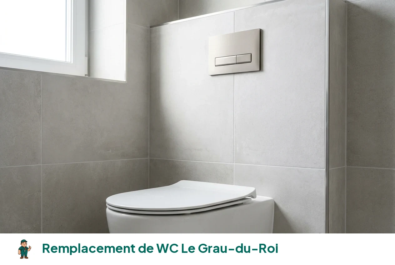 Remplacement de WC à Le Grau-du-Roi
