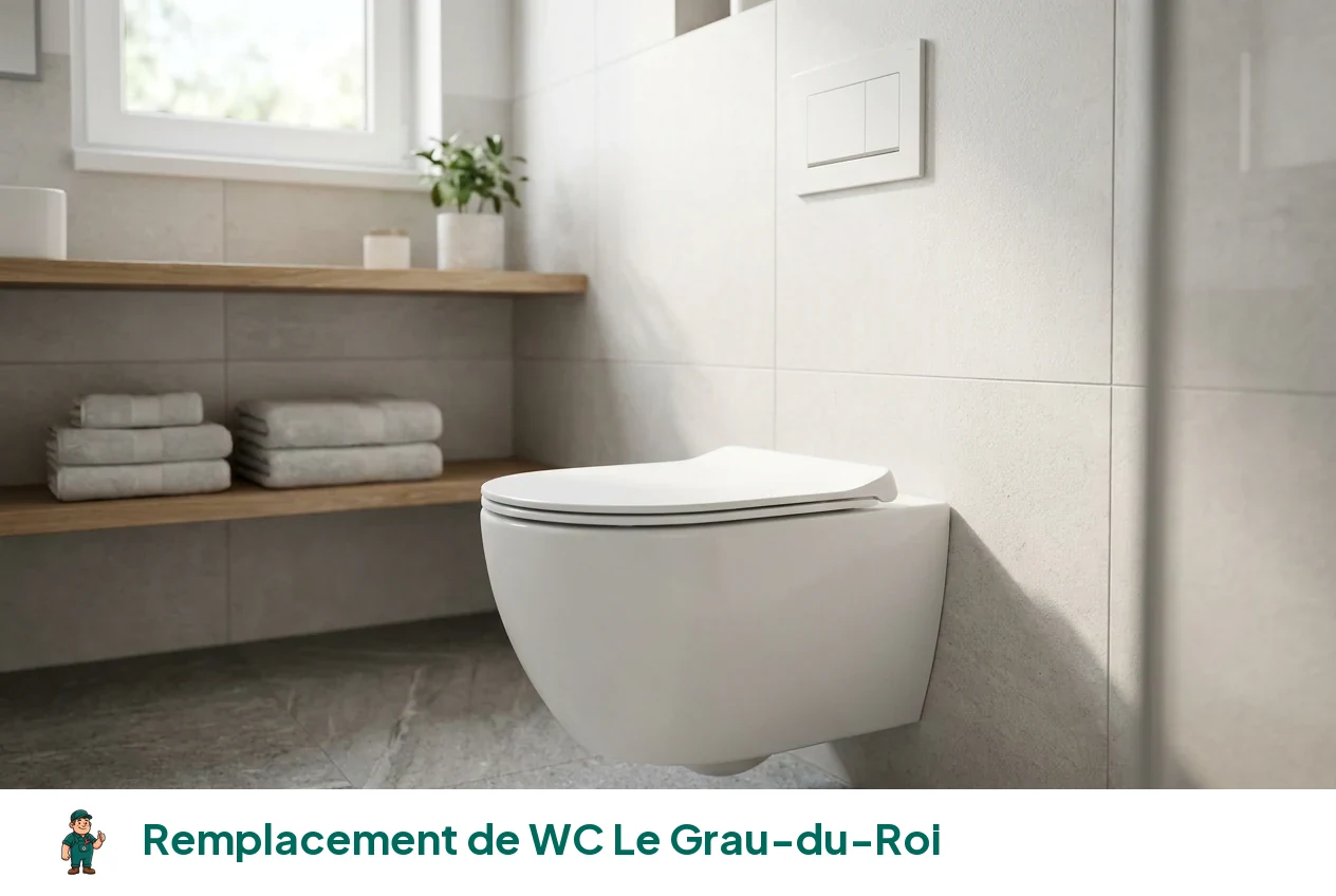 Remplacement de WC à Le Grau-du-Roi