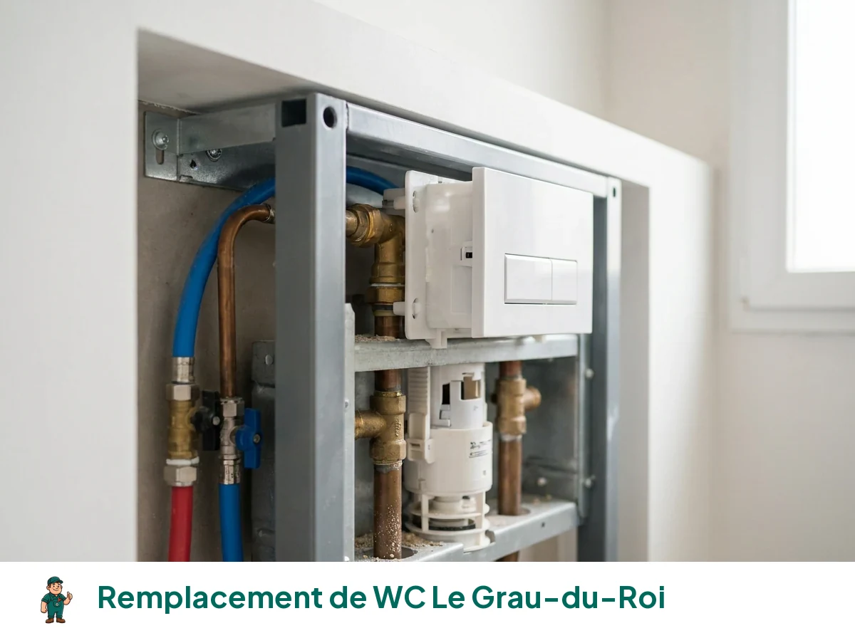 Remplacement de WC à Le Grau-du-Roi