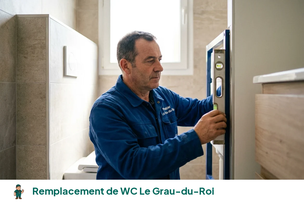 Remplacement de WC à Le Grau-du-Roi